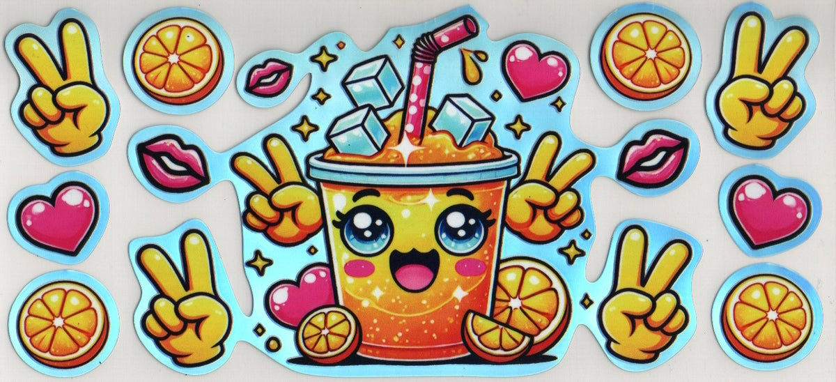 Animated Drink Wraps UV DTF Wraps