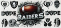 Raiders Football Wraps
